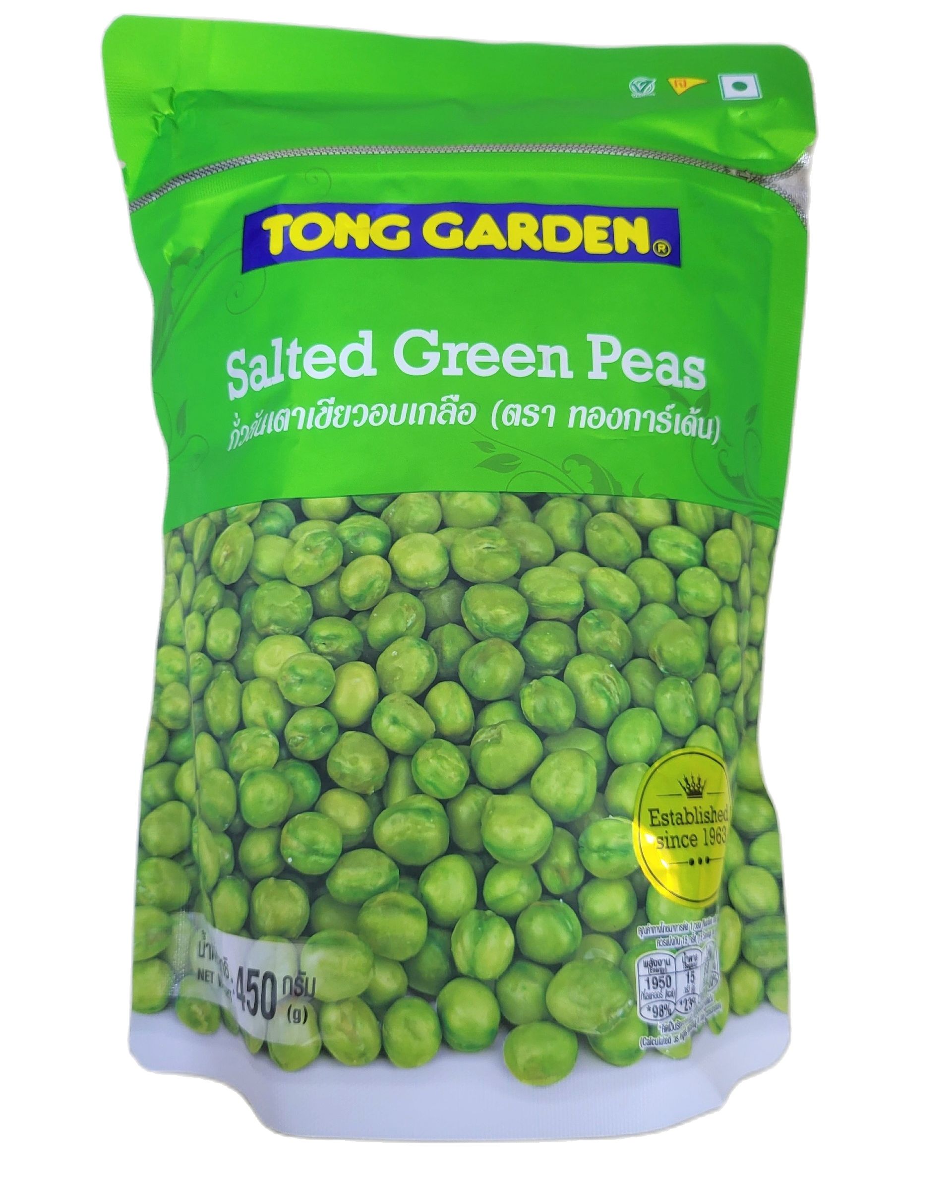 TONG GARDEN (túi R/MUỐI 450g) ĐẬU HÀ LAN RANG MUỐI Salted Green Peas