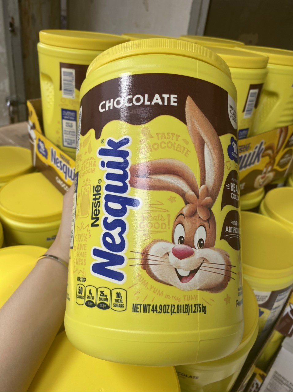 (Date 2025) Sữa Bột Socola Nesquik 1.275kg - Mỹ
