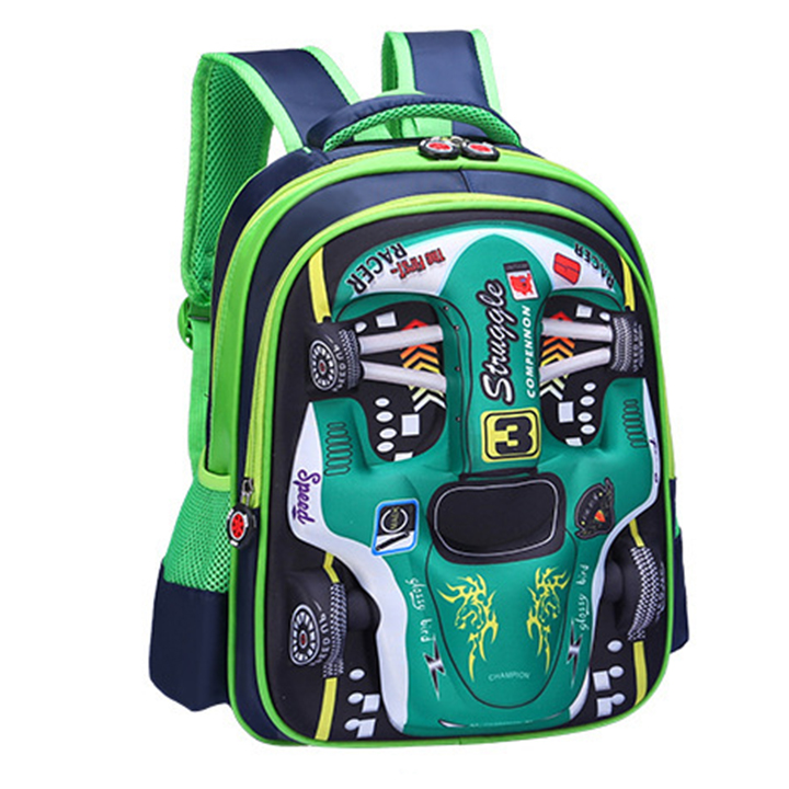 Balo học sinh, Bé Trai Hình OTO 3D size 38 cm