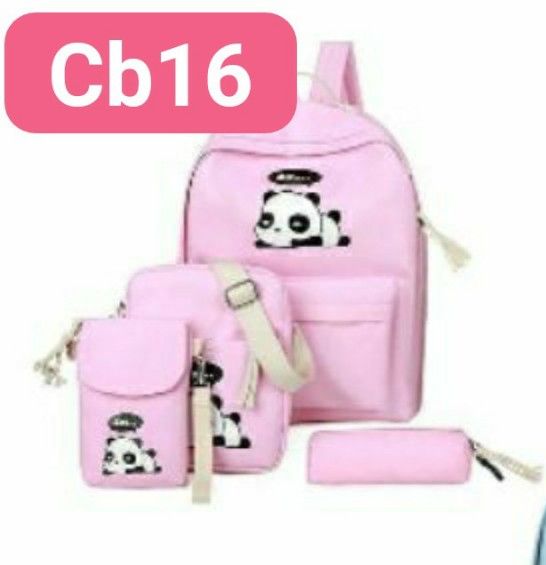 balo combo 4 món gấu trúc cb16