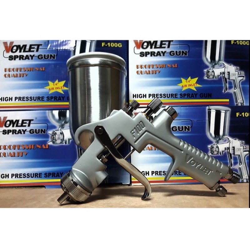 Súng phun sơn F100 Voylet Chính Hãng béc phun 1.3mm sơn xe máy, ô tô, đồ gỗ, đồ mỹ nghệ