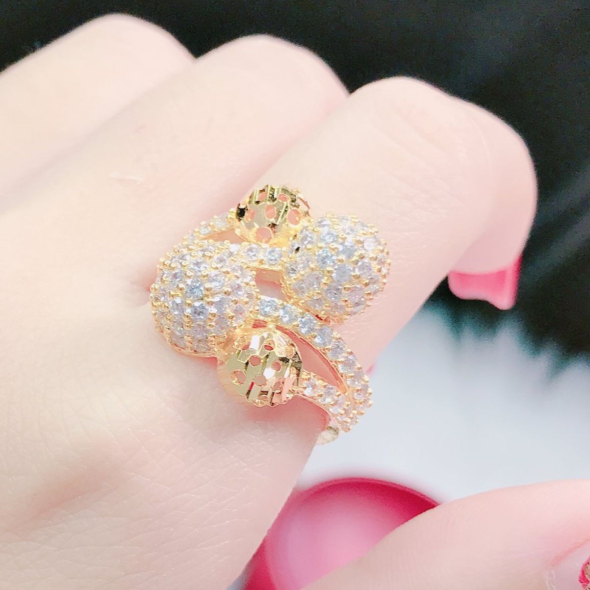 Beautiful women ring, white gold ring, sterling silver ring, luxury Phale ring, luxury diamond ring, 24K non gold ring, wedding gold ring, feng Shui stone ring women's fashion ring Royal metal peacock ring-gamami jewelry nm0chronograph promise not black