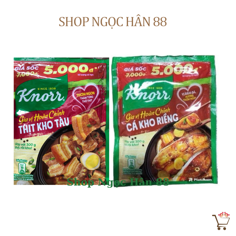Cá Kho Riềng-Thit Kho Tàu Knorr 28g Date mới