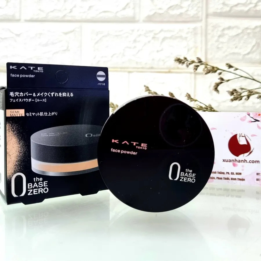 Phấn phủ bột Kanebo Kate The Base Zero Face Powder kiềm dầu, matte da, #Natural