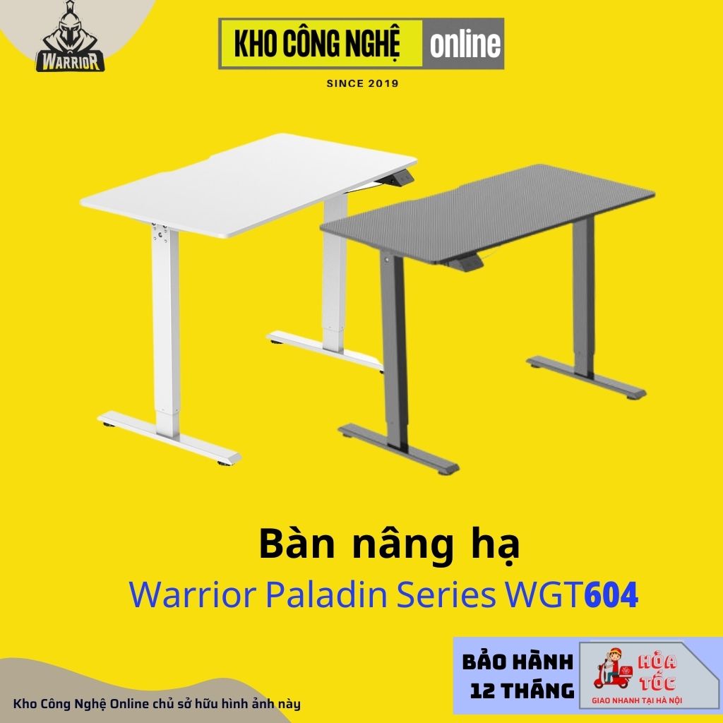 Bàn nâng hạ WARRIOR – Paladin Series – WGT604 (Trắng)