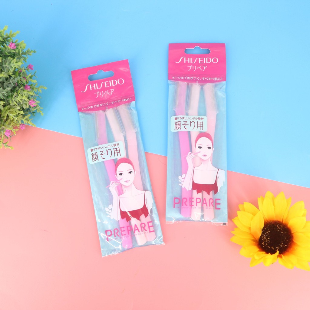 [HCM]Bộ 3 Dao Cạo Shiseido Nhật Bản