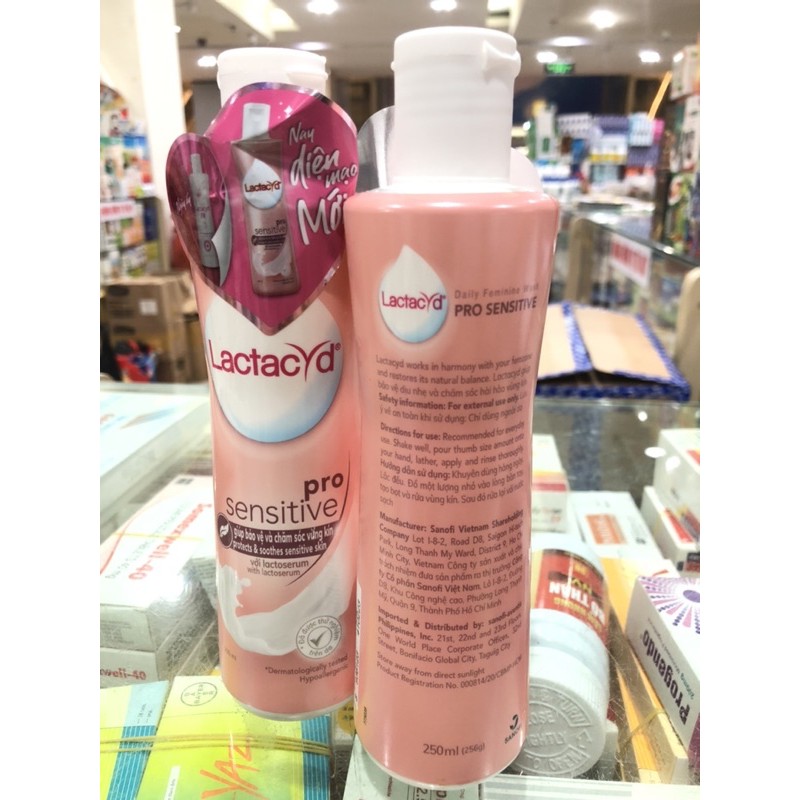 (Diện mạo mới) DDVS Phụ nữ Lactacyd (TÍM) Soft & Silky DƯỠNG ẨM 250ml