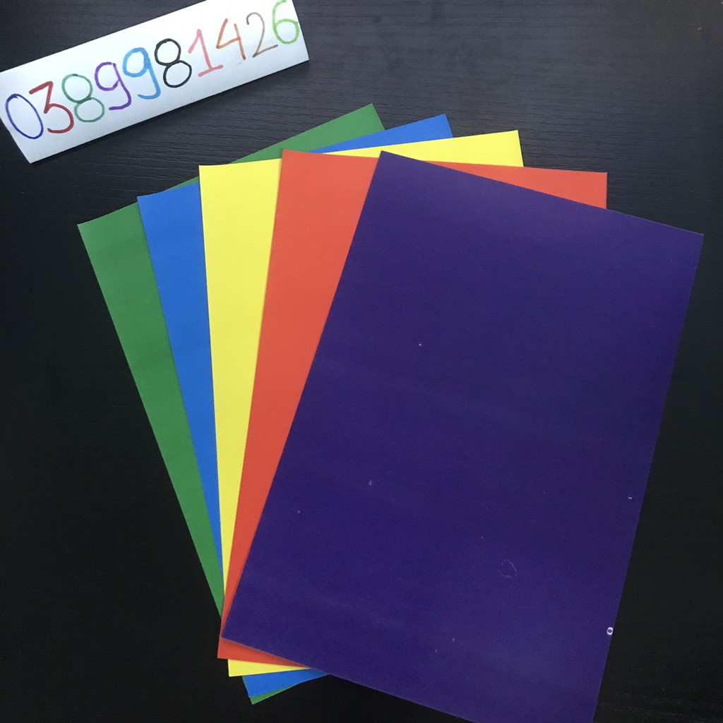 04 Tập Giấy Thủ Công Có Dính Khổ A6 5 Màu