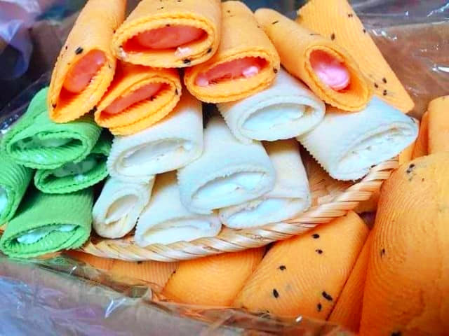 Bánh Xếp Kem Mix 3 Vị ( Dứa / Dâu / Kem ) - Siêu Ngon - 100G