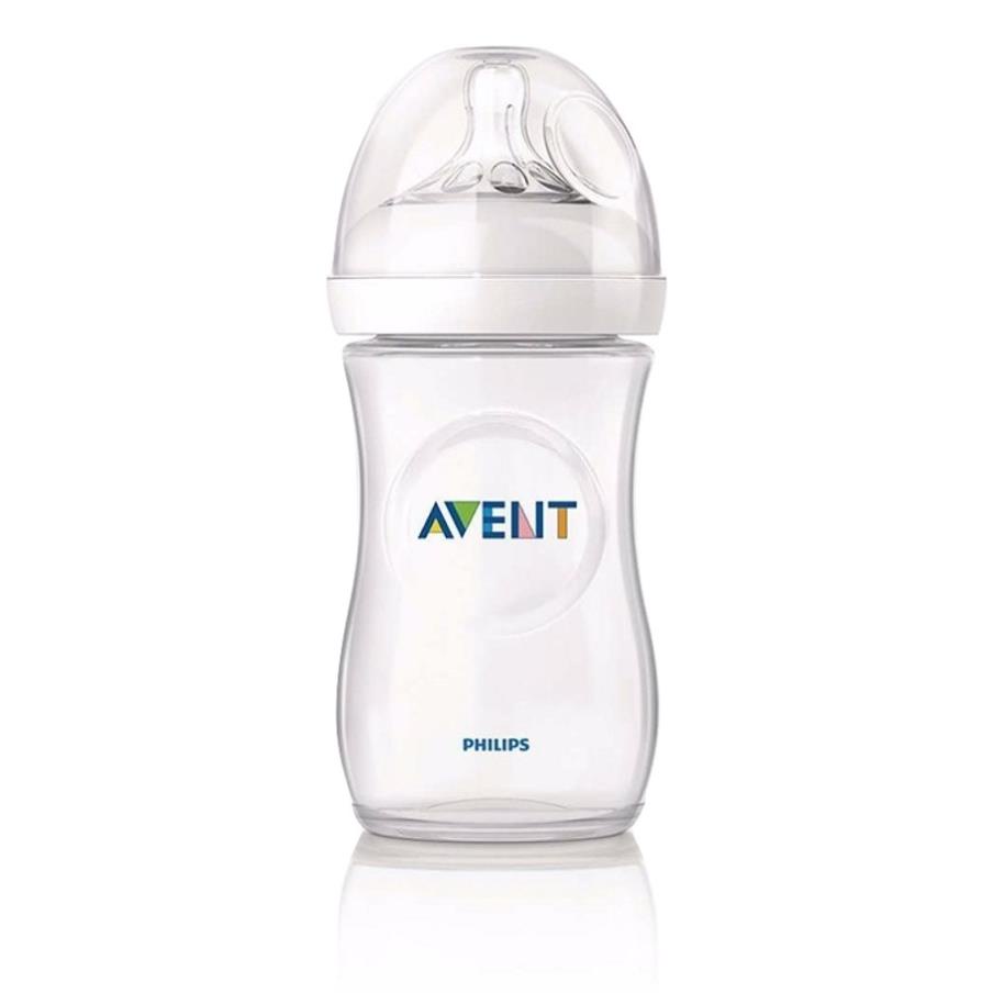 Bình sữa Philips Avent bằng nhựa không có BPA thiết kế mô phỏng tự nhiên SCF693/13