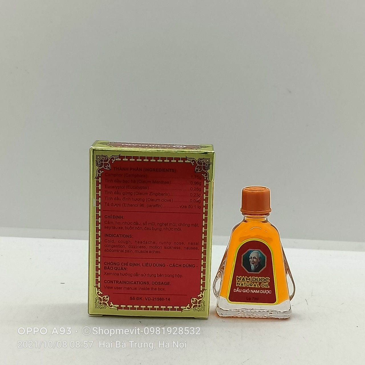 Dầu gió nam dược lọ 7ml