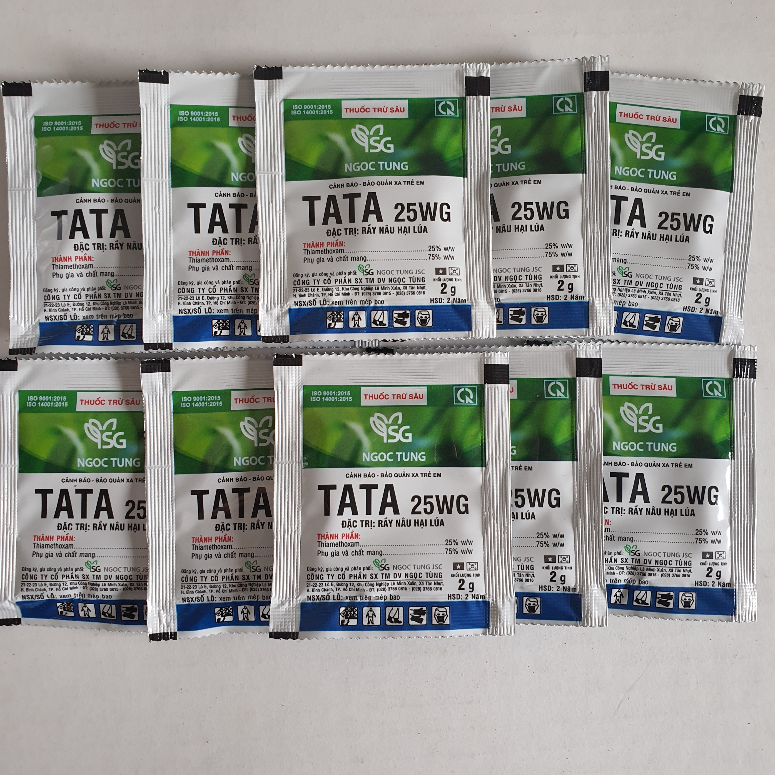 2 gói Thuốc trừ rầy Tata 25WG - Gói 2gr