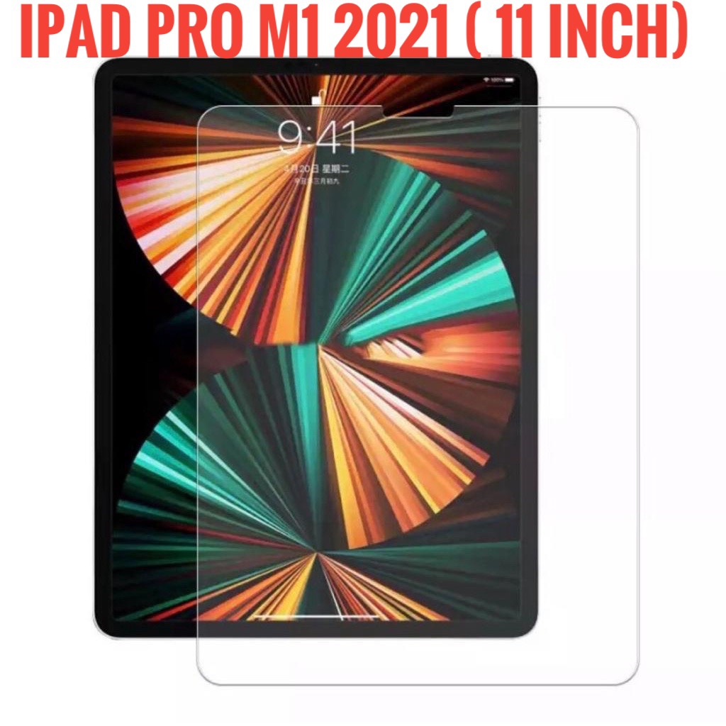 Kính cường lực cho iPad Pro M1 2021 ( 11 inch ) trong suốt, bảo vệ màn hình123123