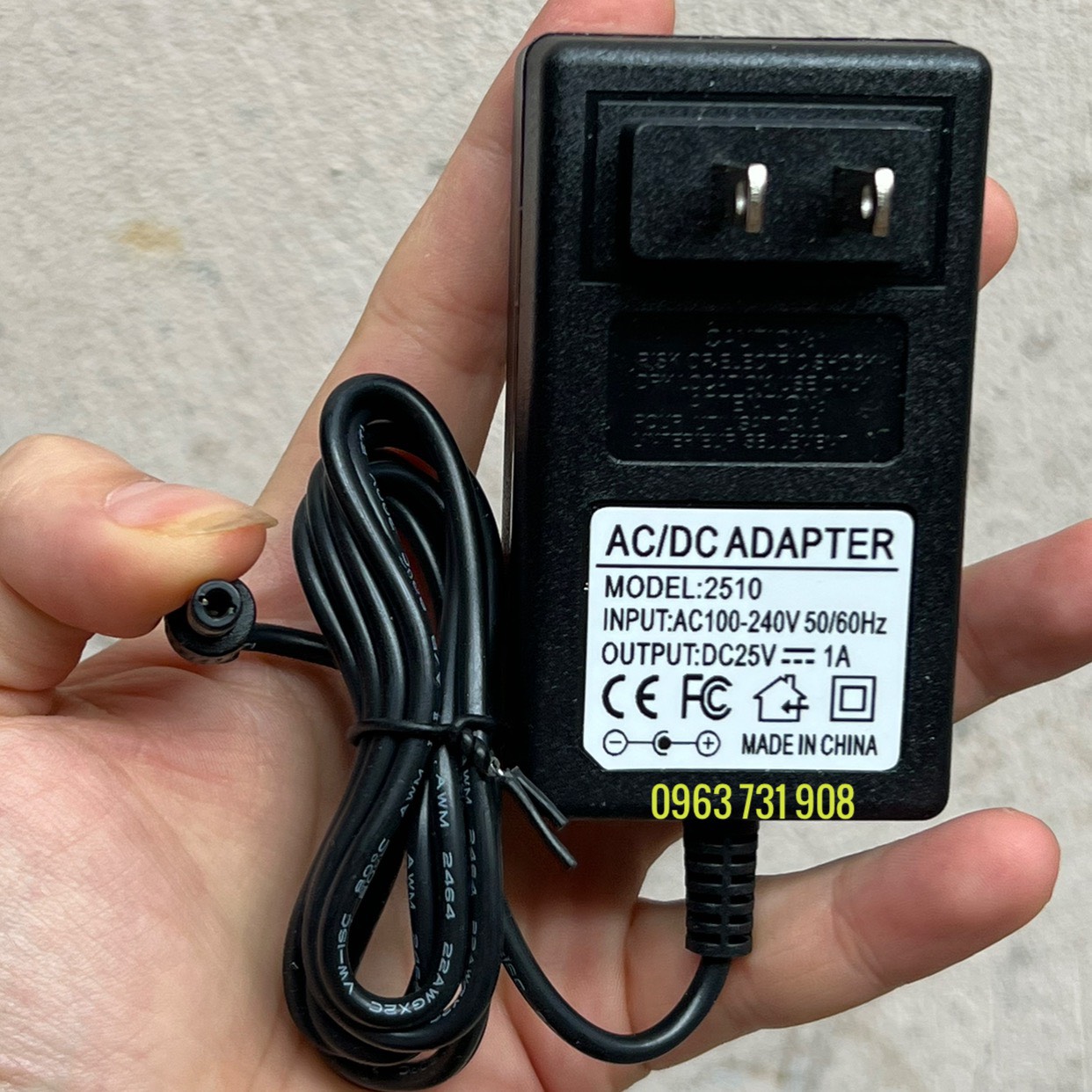 Adapter nguồn 25v 1A loại tốt