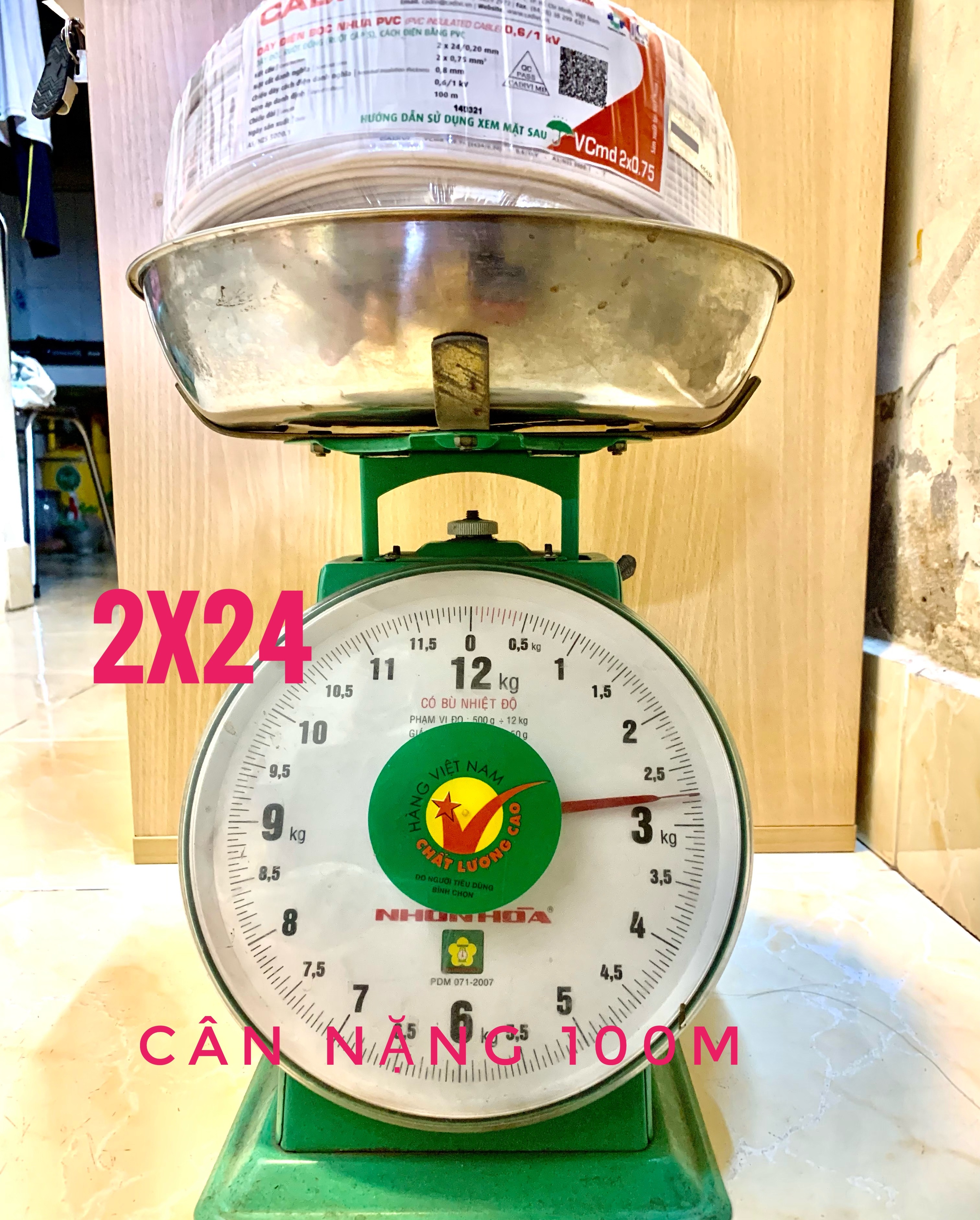 [HCM]50m dây điện đôi 2x24 cadivi