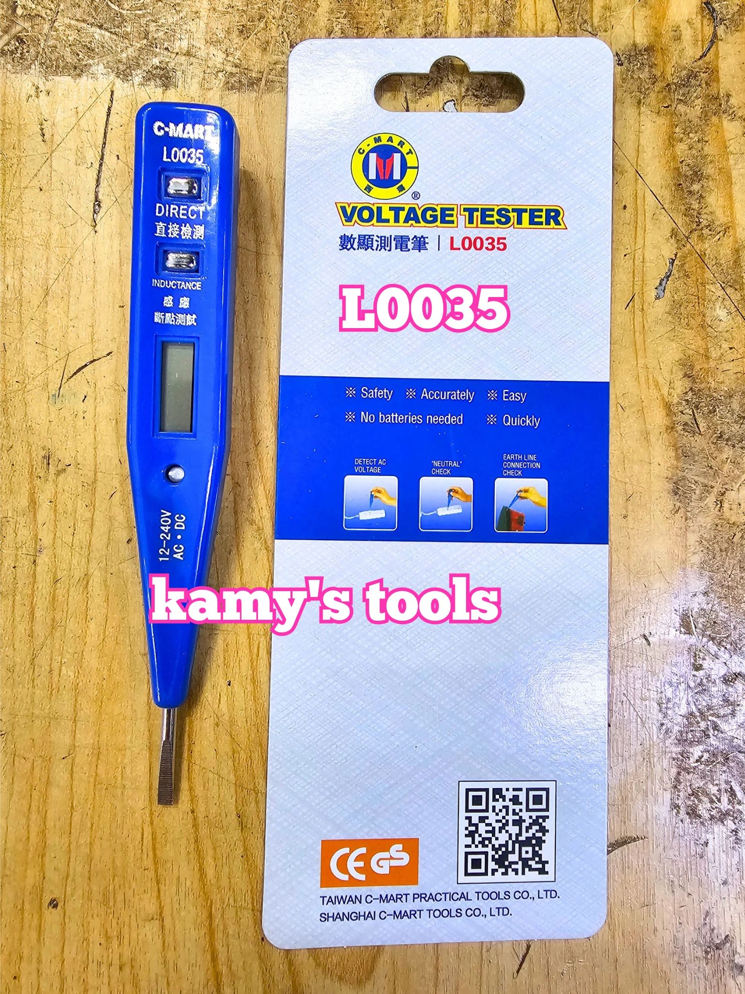 [HCM]Bút Thử Điện Có Đồng Hồ C-mart L0034 Và L0035 bán lẻ từng cây