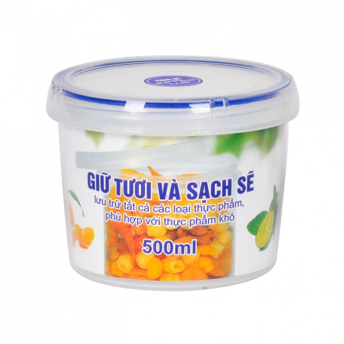 Hộp thực phẩm tròn nhựa song long 500ml