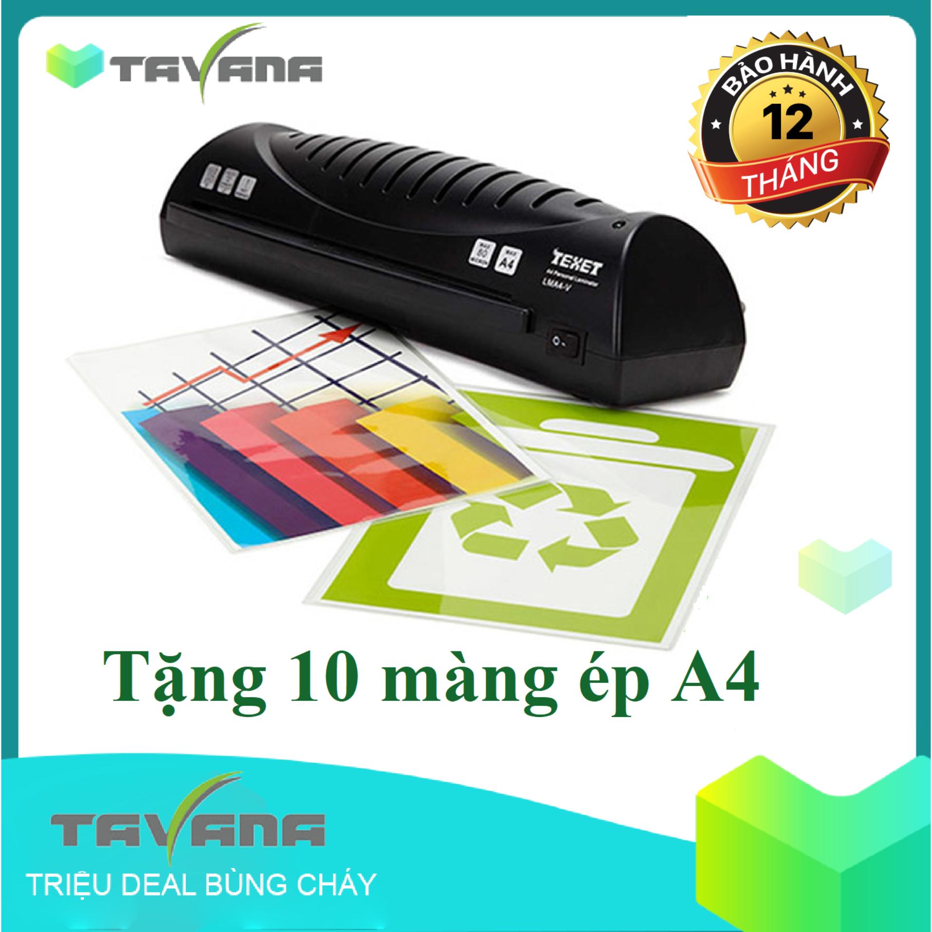 Máy ép nhựa khổ A4 Texet LMA4-V
