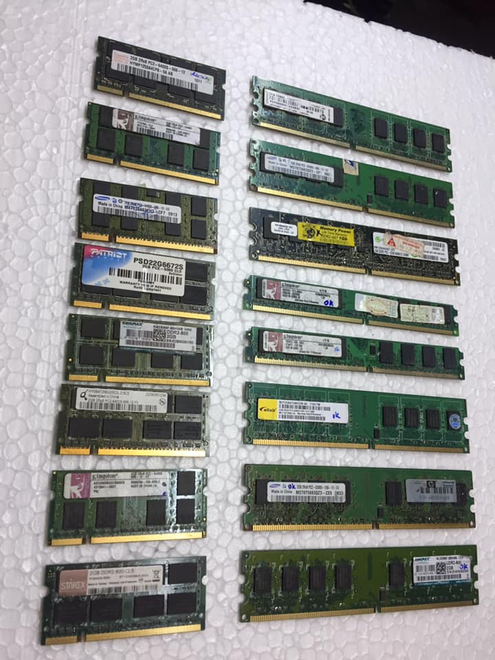 Ram ddram ddr2 1g 2g máy tính pc laptop pc667 800