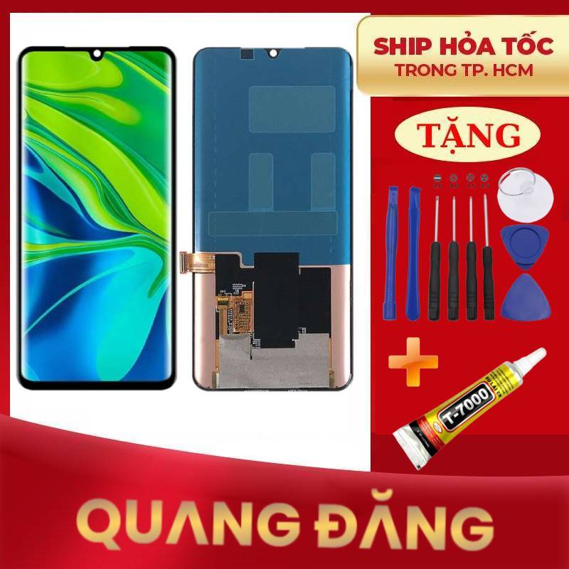 Bộ màn hình xiaomi mi note 10 /mi note 10 pro /mi note 10 lite /cc9 pro tặng keo dán và bộ sửa 9 món