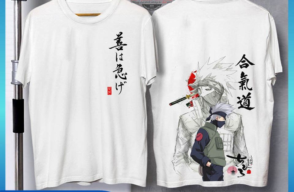 [HCM]( HÌNH THẬT ) Áo Kakashi Thư Pháp Cực Đẹp CHẤT VẢI DÀY DẶN THẤM HÚT MỒ HÔI