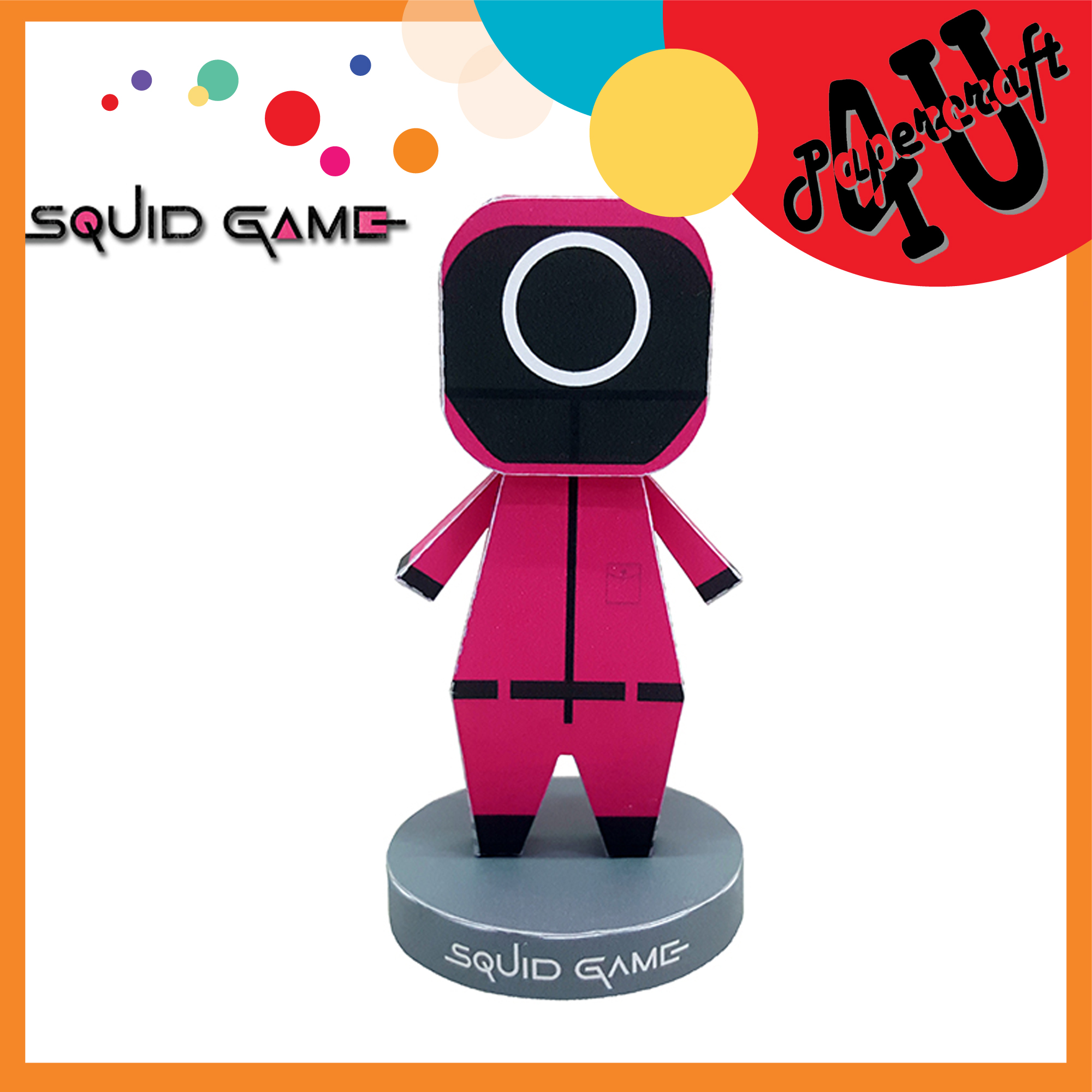 Mô hình giấy 3D nhân vật Sqid Game