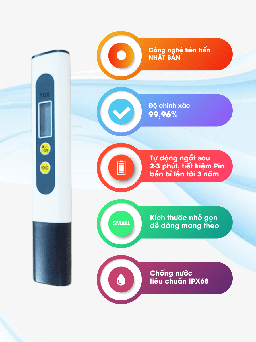 BÚT THỬ NƯỚC SẠCH TDS SỐ 1 NHẬT BẢN
