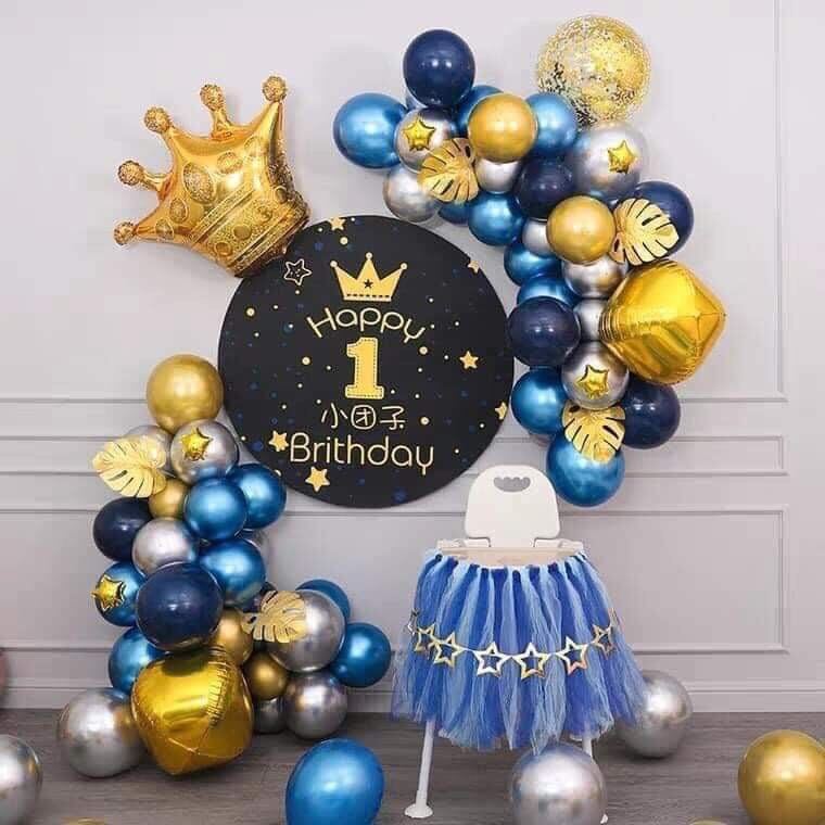 set bóng trang trí Sinh Nhật cho bé 1 tuổi