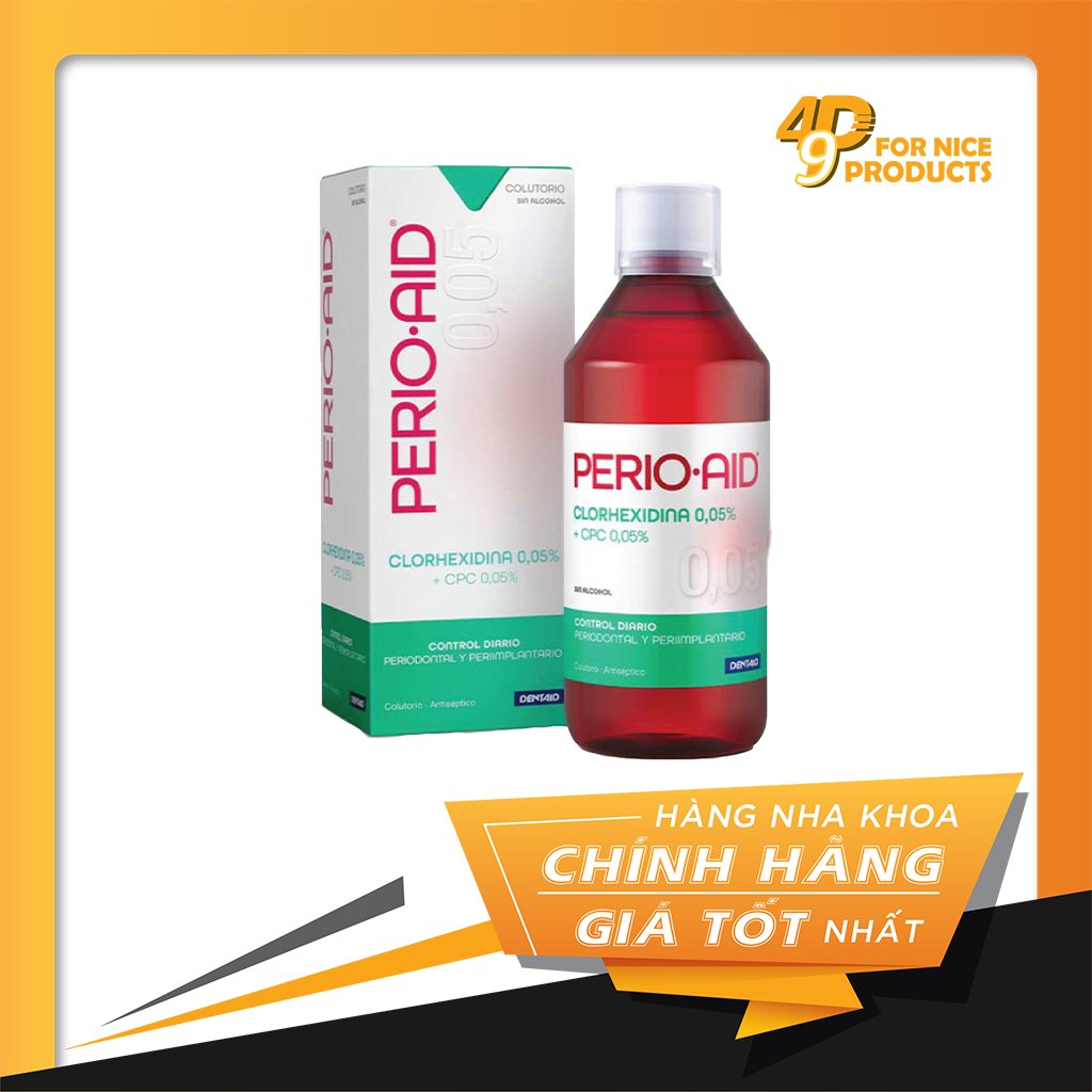[HCM]Nước xúc miệng Perio-Aid activecontrol 0.05% Chlohexidine + 0.05% CPC