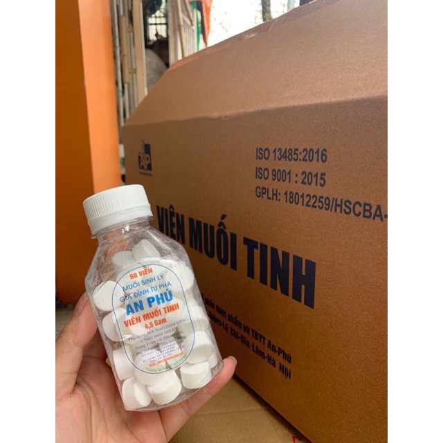 Viên Muối Tinh Nacl Pha Súc Miệng 50 Viên
