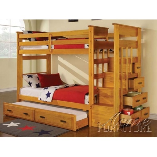 Giường 3 Tầng Ali Gỗ Thông Tự Nhiên - Thiết Kế Gọn Gàng Tiện Lợi -Sử Dụng Cho Cả Trẻ Em Và Người Lớn