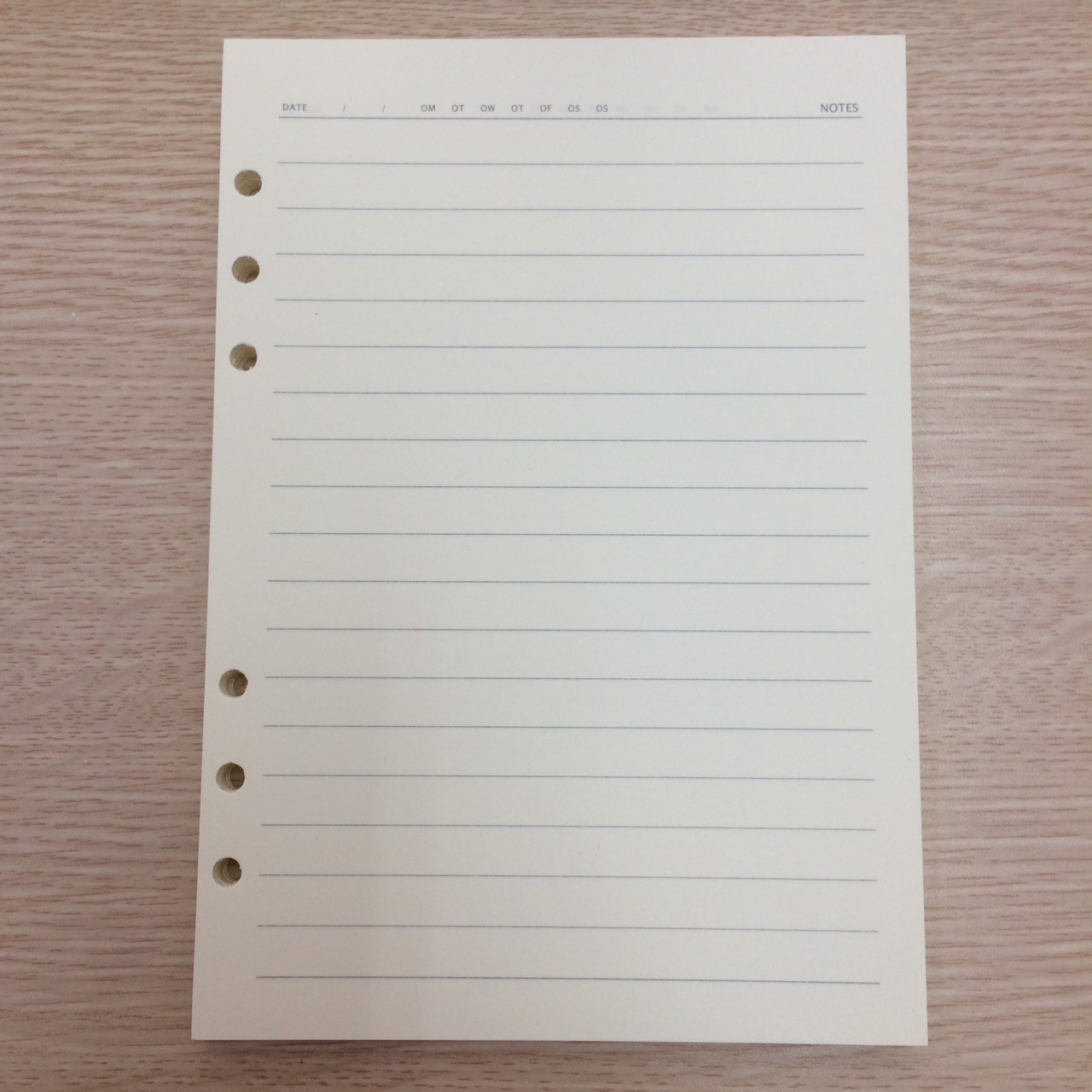 Giấy Refill, giấy sổ còng, giấy Binder DOT-GIRD-LINE