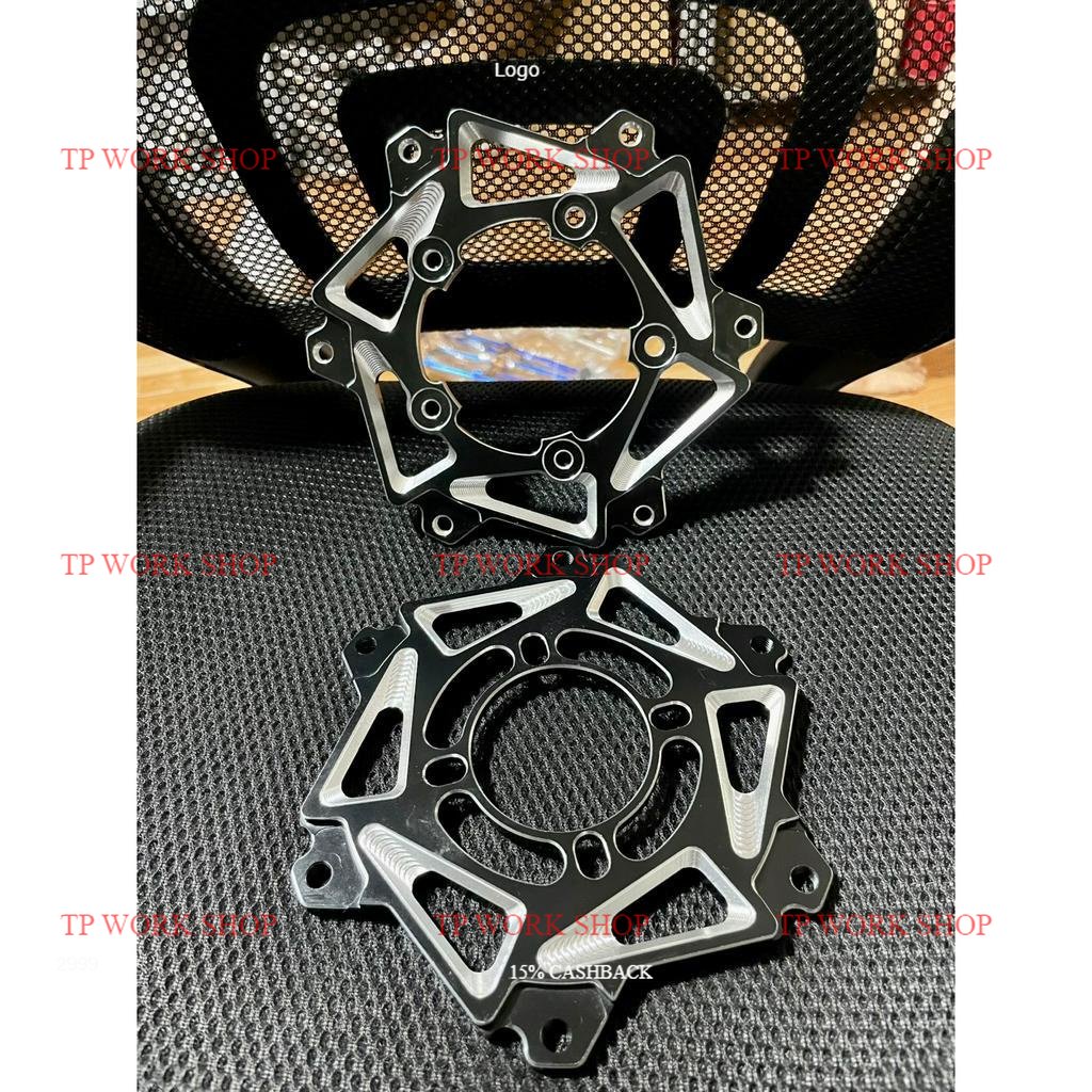 Lòng đĩa nhôm 3d đen 4 lỗ 5 lỗ gắn xe máy sử dụng đĩa winner x1r winner
