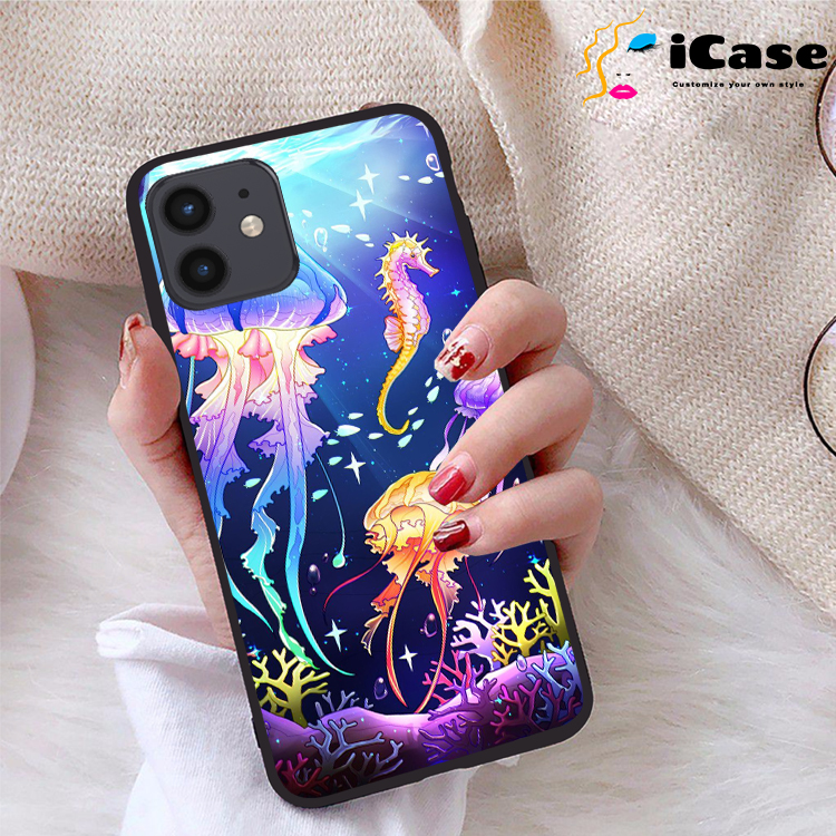 Ốp lưng iPhone 12 viền dẻo TPU BST Sea