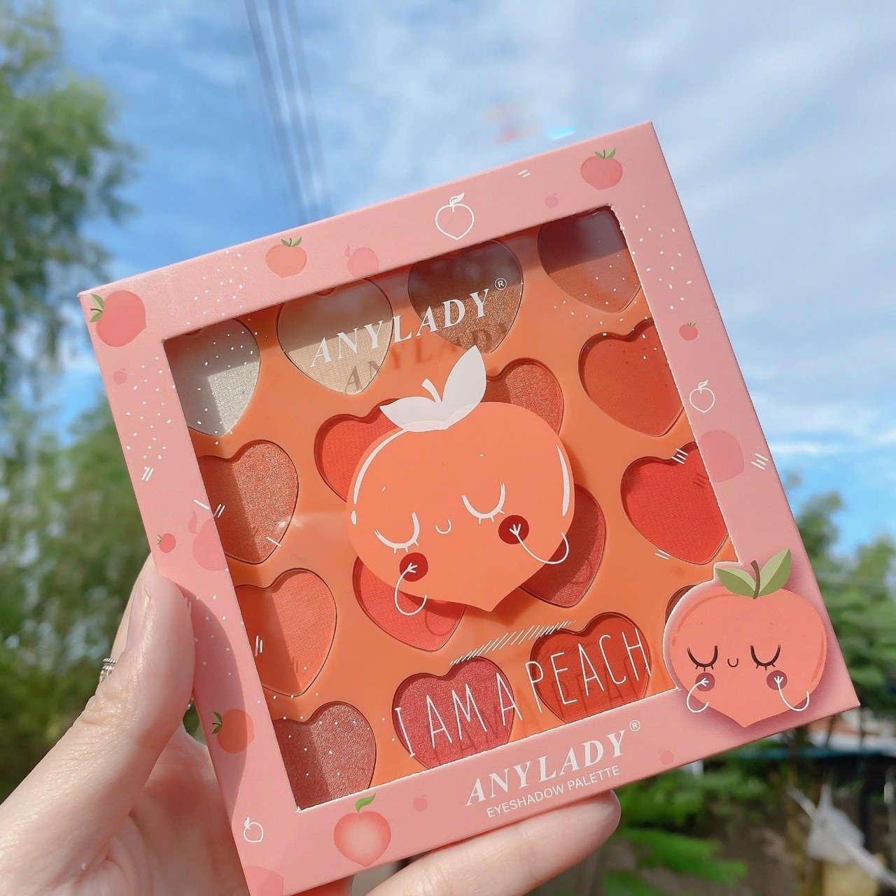 Bảng mắt 16 ô Trái Tim Any Lady Peach Orange