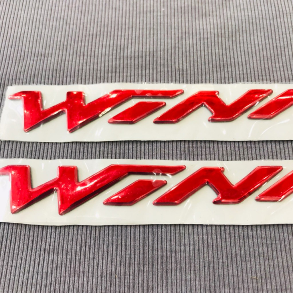 Cặp tem chữ nổi dán xe máy Honda winner sắc nét
