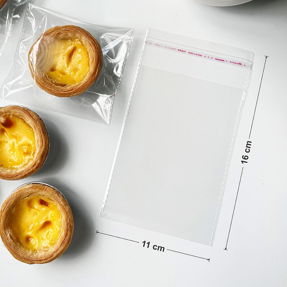 Túi Dán Keo Đựng Bánh Tart - Set 100 Túi [Gold Pack Viet Nam]