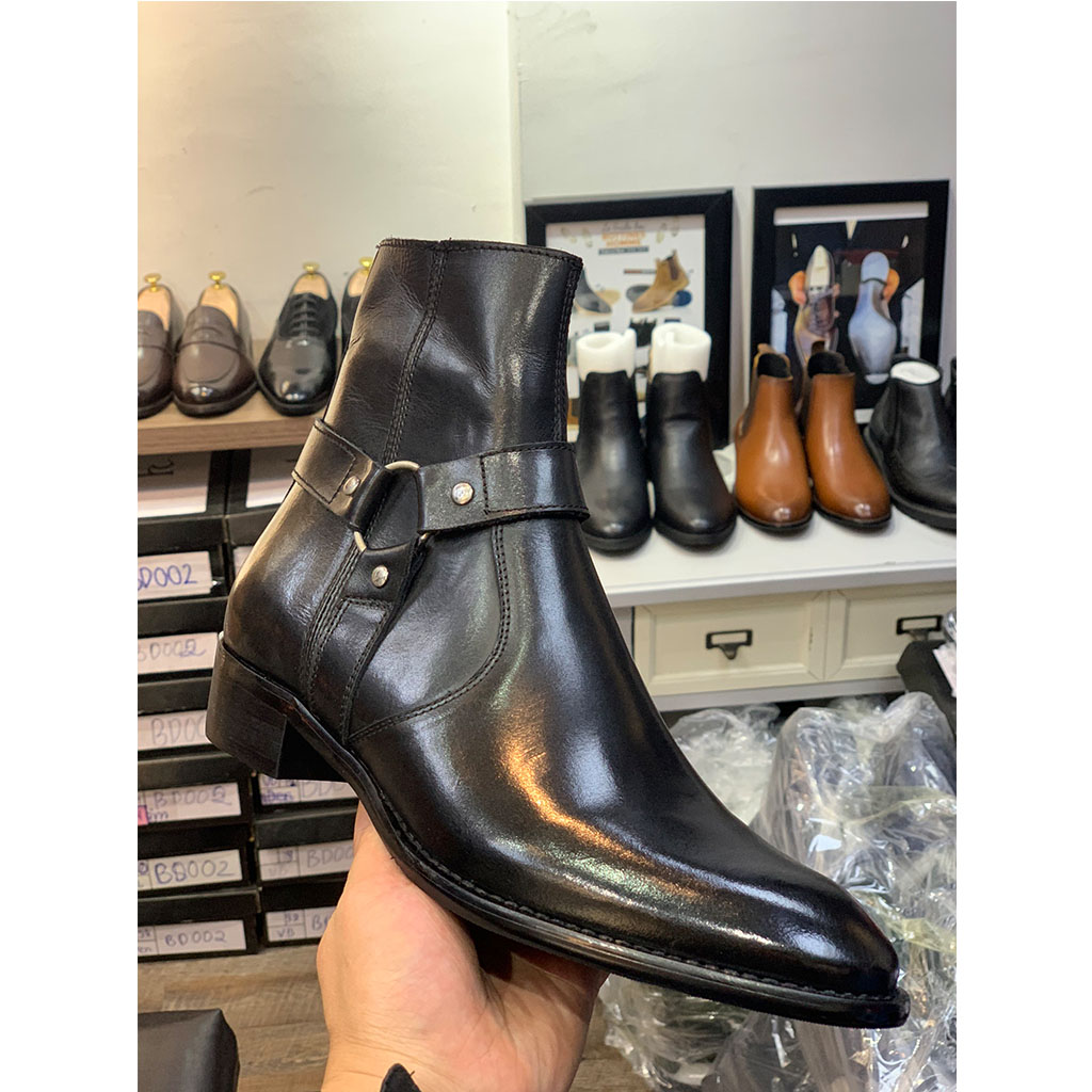 Giày Harness Boots Da Bò Đế fid Cao Cấp
