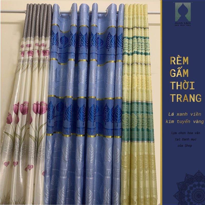 Rèm cửa Minh Tâm chống nắng vải gấm ( rèm cửa sổ, rèm cửa chính, rèm ngăn phòng)