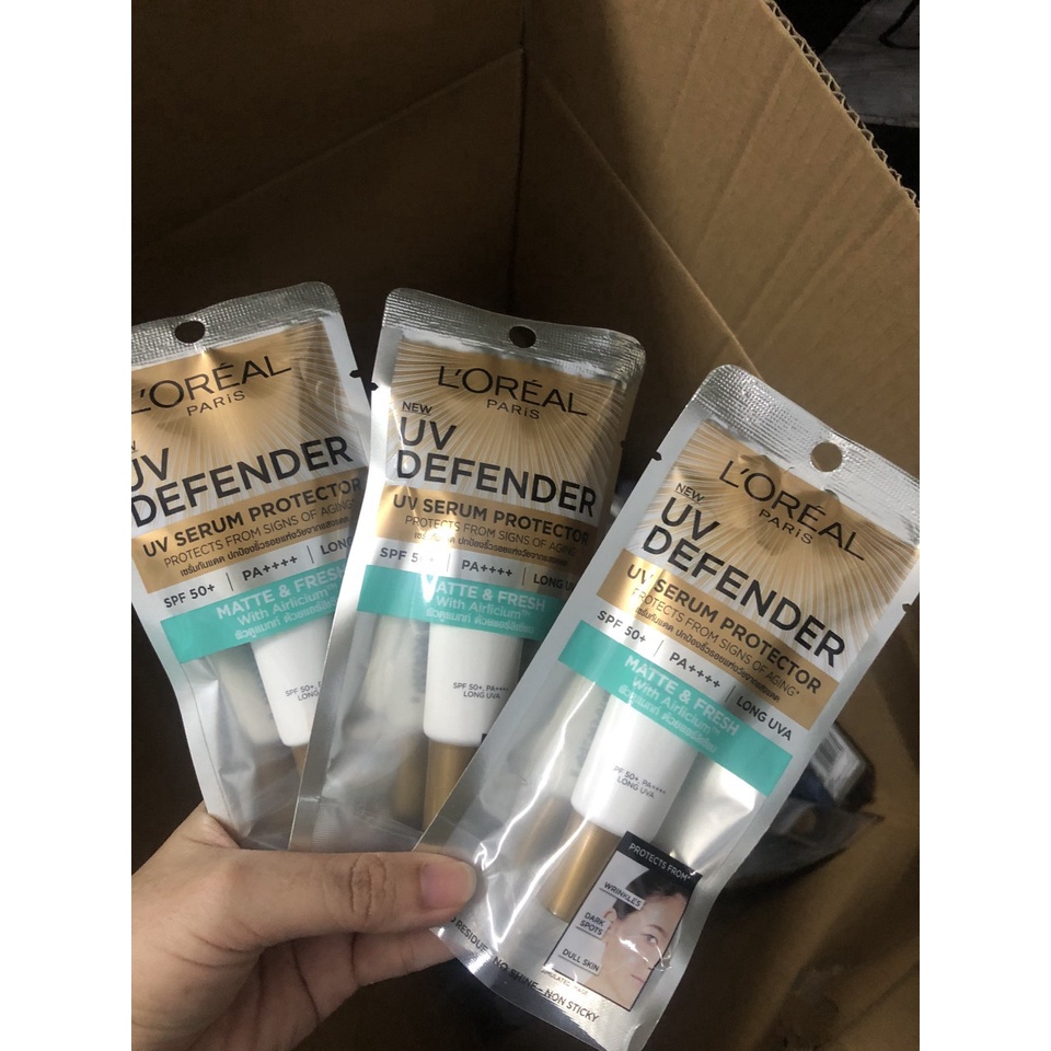 Kem chống nắng Loreal 15ml  màu xanh (Mẫu mới)