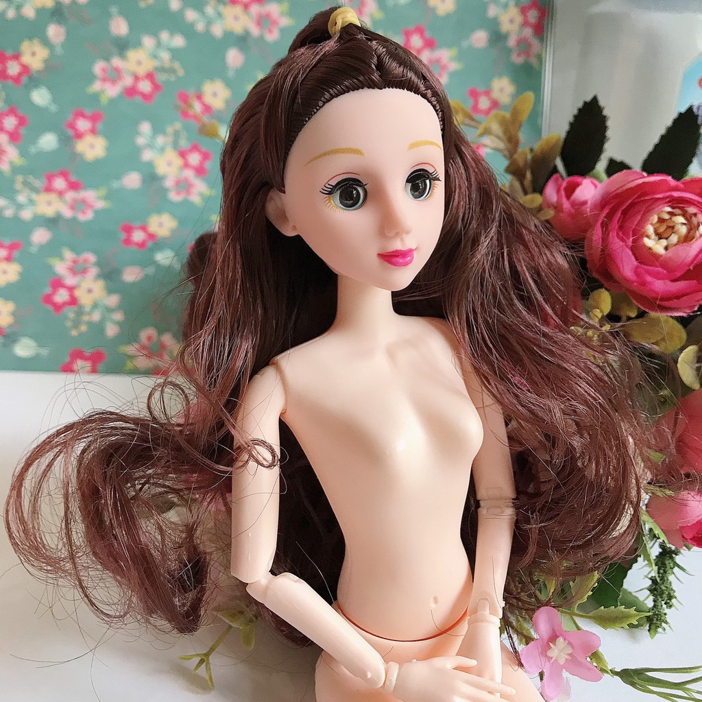 Búp bê trơn mắt chớp nhắm 30cm 20 khớp