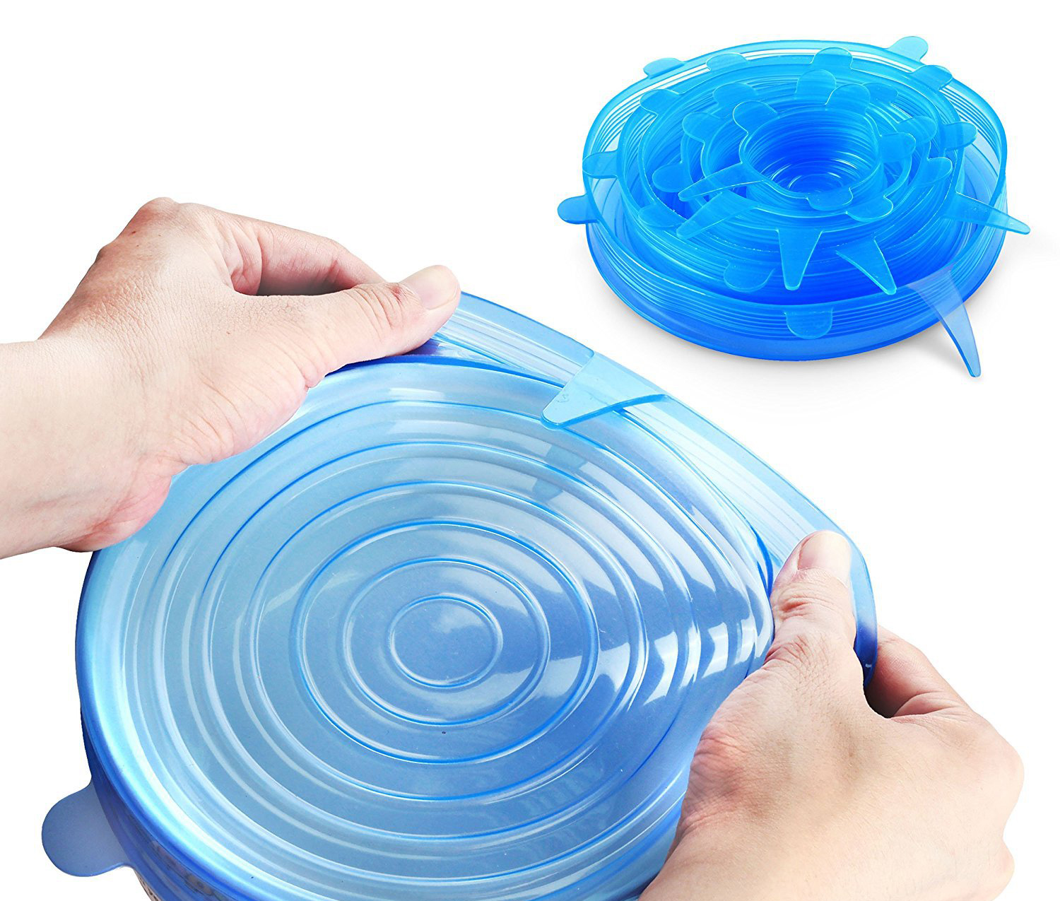 Combo 6 nắp đậy thực phẩm silicon