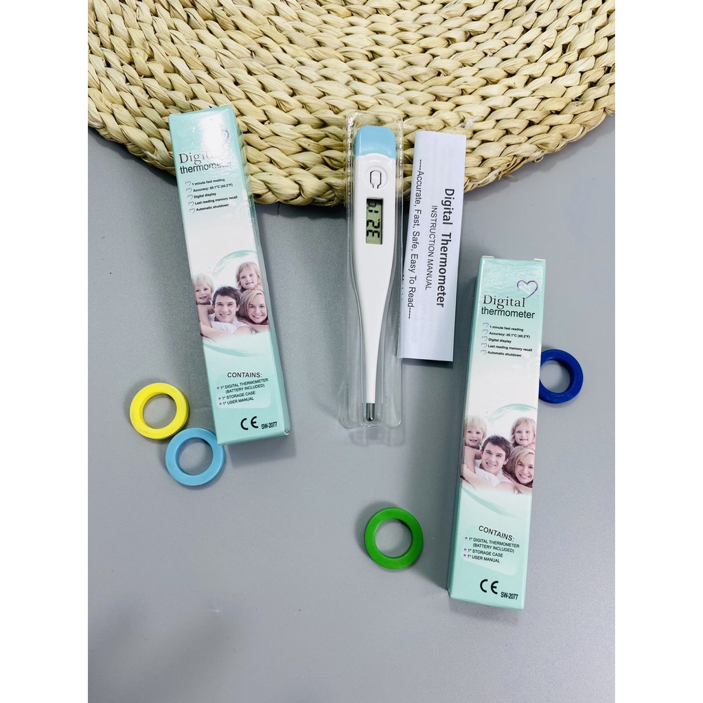 Nhiệt Kế Tử ( Vỏ Mác Xanh ) Digital Thermometer
