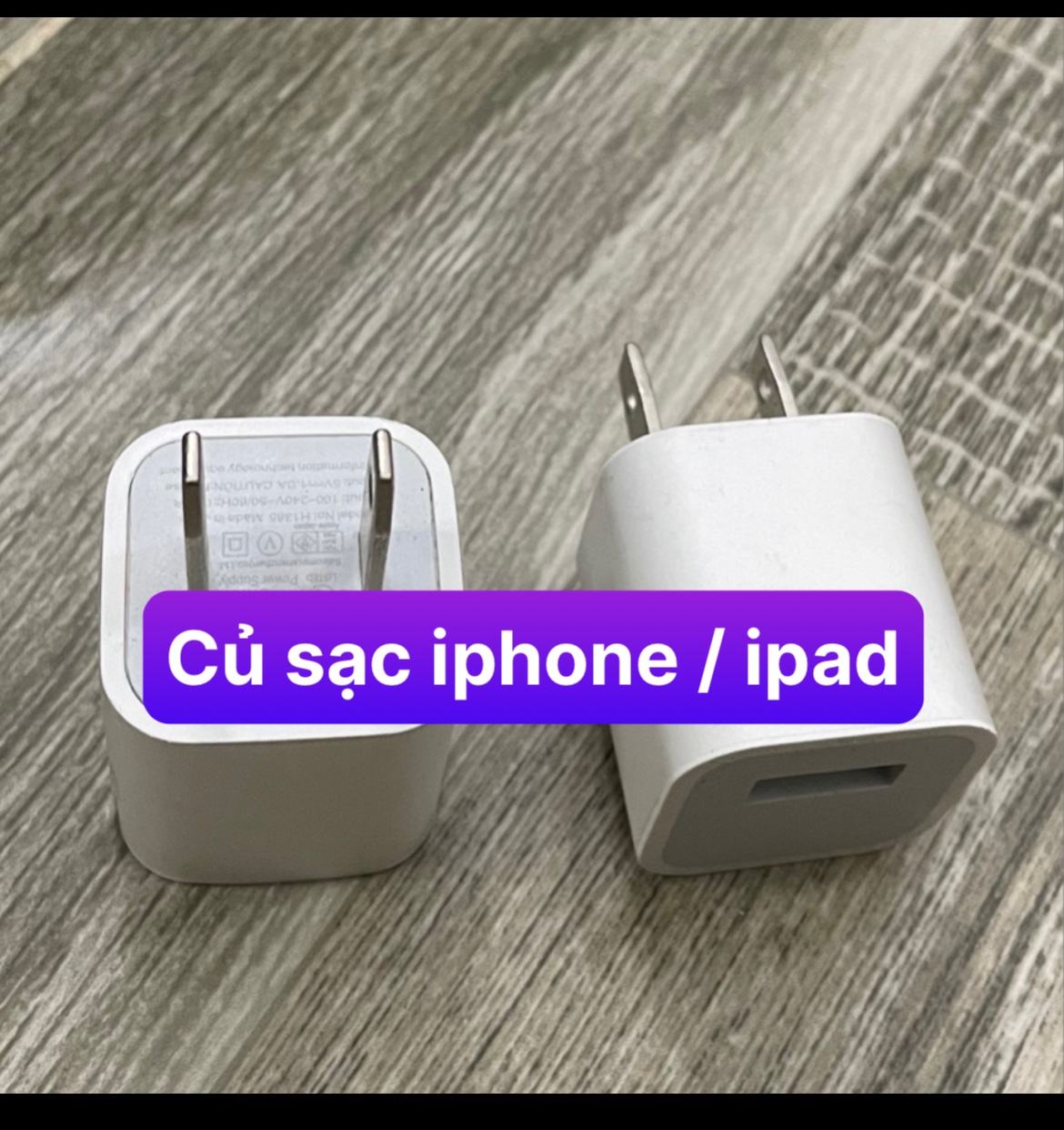củ sạc điện thoại 1A vuông