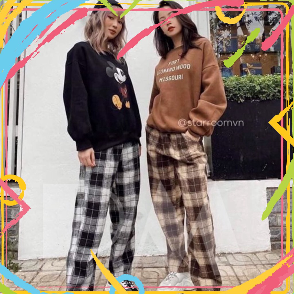 Quần kẻ karo to mẫu mới