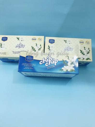 [Freeship] KHĂN GIẤY LỤA RÚT CAO CẤP CHIP CHIP 285 TỜ X 2 LỚP
