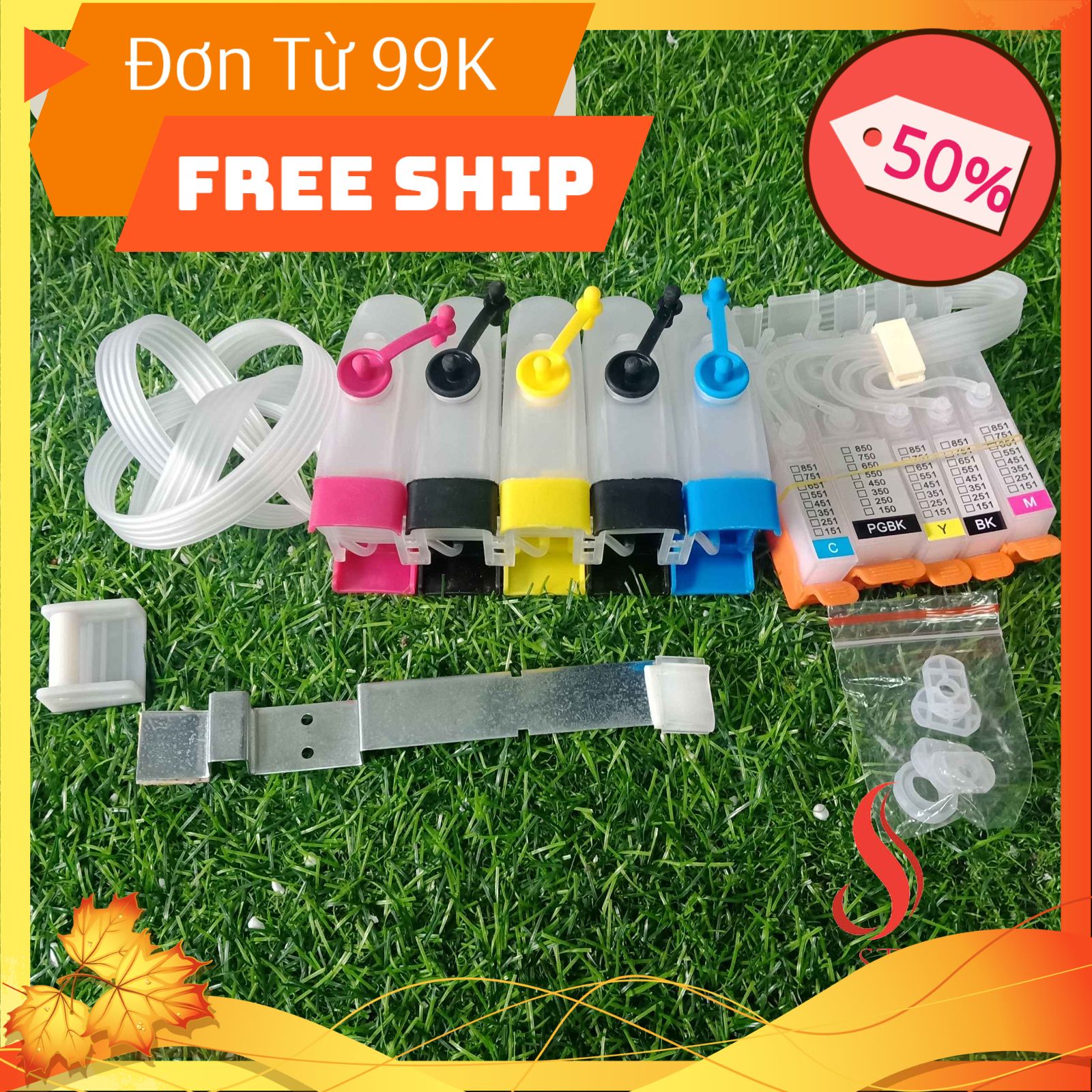 [NEW] Bộ tiếp mực ngoài máy in Canon. IX6770 Pixma 7270 ❤️FREESHIP❤️ (Không Mực)