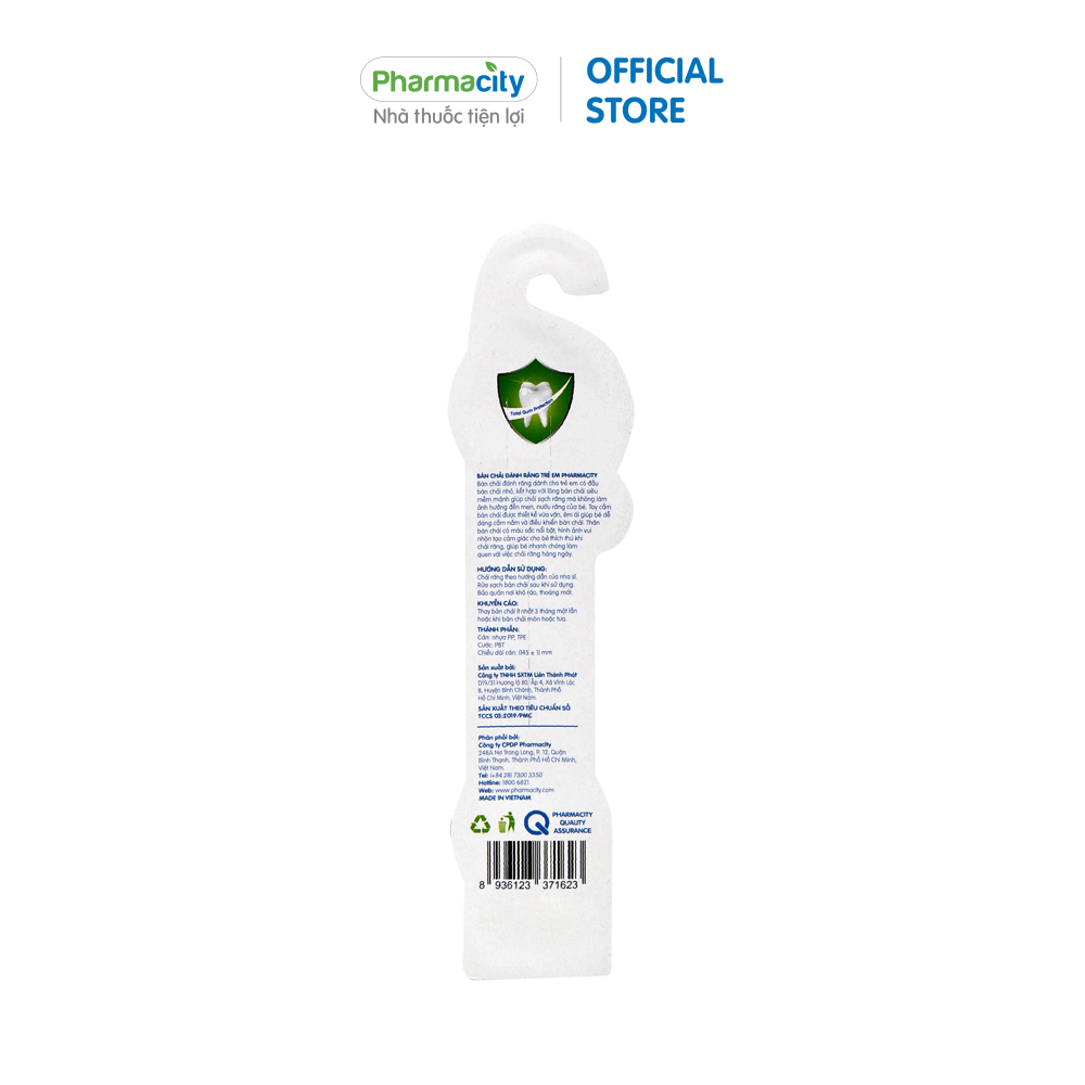 Bàn chải đánh răng trẻ em Pharmacity