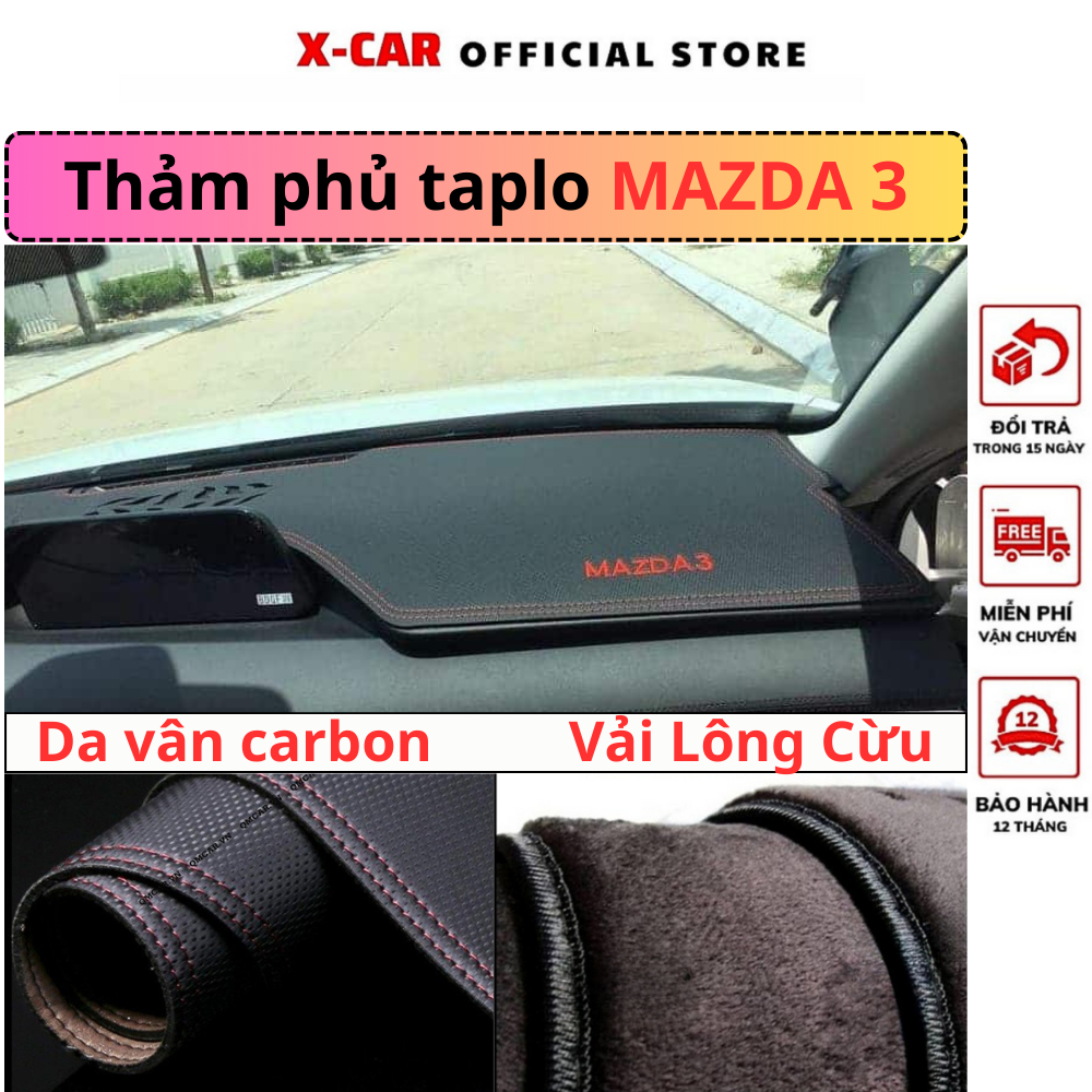 Thảm phủ taplo xe Mazda 3 đời 2019-2023 cao cấp