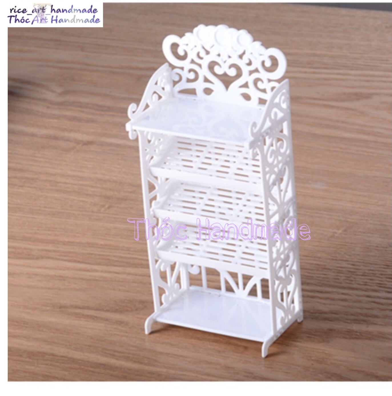 ￼[Thóc Handmade] Mô hình kệ đựng đồ vật, thức ăn.. cho nhà búp bê mini